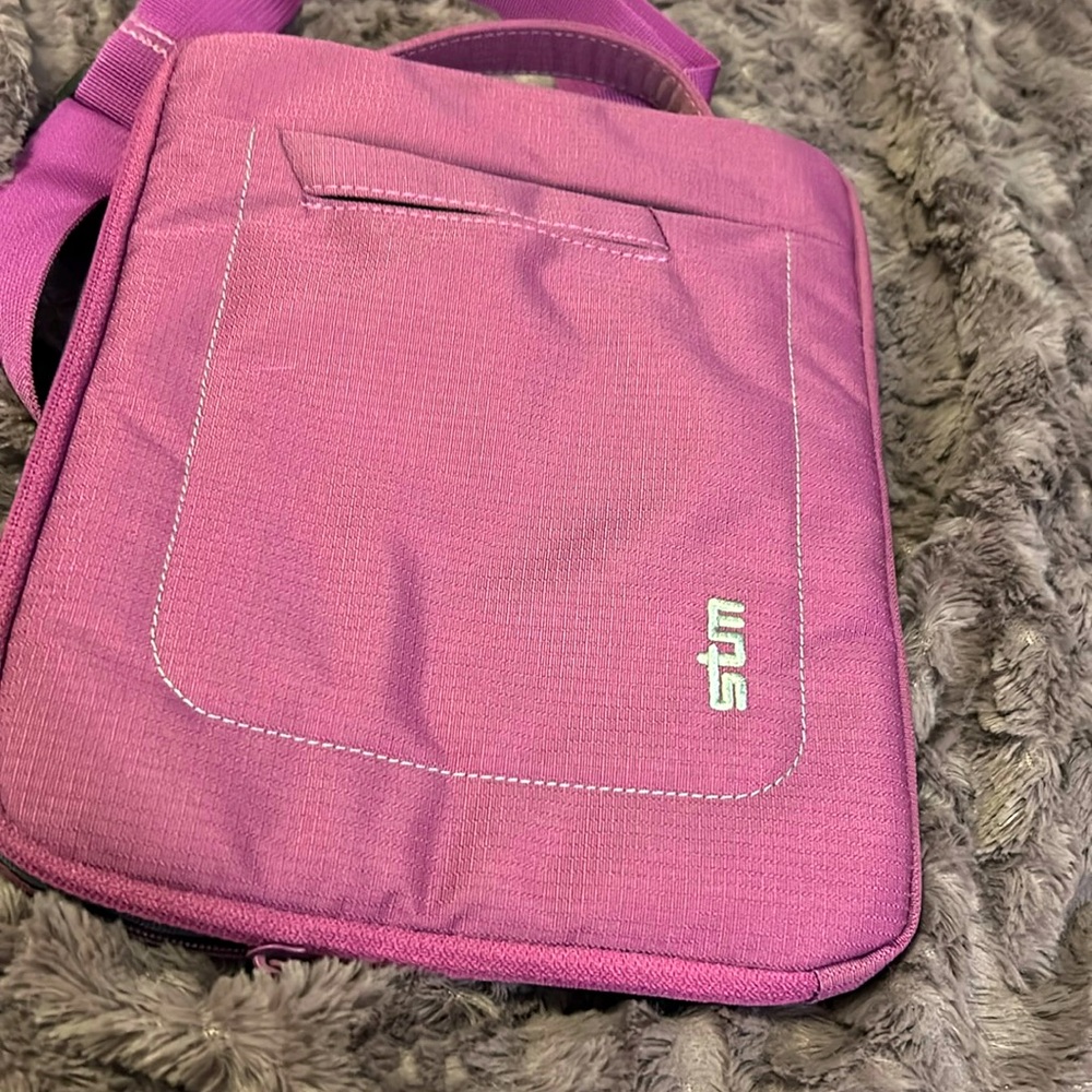 STM Purple IPAD or tablet sleeve with strap